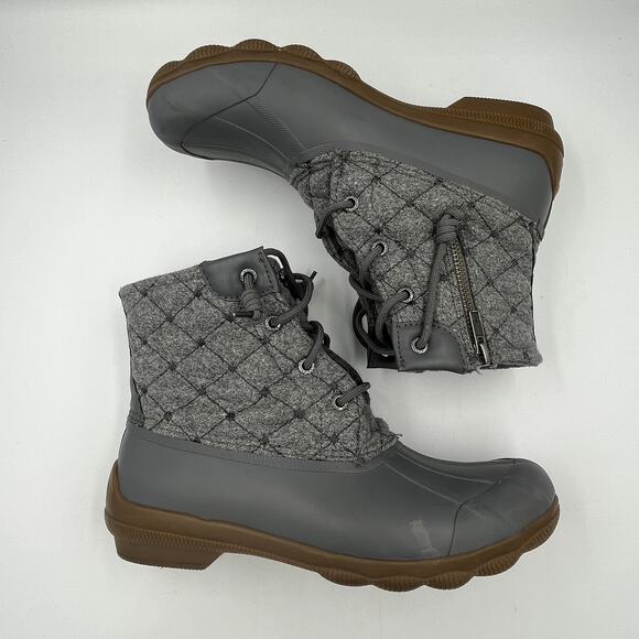 Sperry Women's Syren Gulf Wool Duck Boots Gray 8.5 - Picture 2 of 8